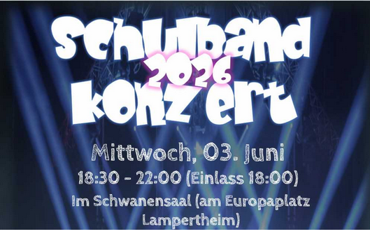 Schulbandkonzert, Im Schwanensaal, Lampertheim
